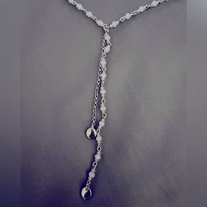 Silver and Blue Necklace